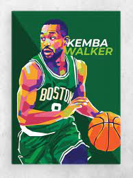 Kemba Walker Poster Art Print By Gilang Bogy Displate Pop Art Illustration Boston Celtics Wallpaper Pop Art Portraits
