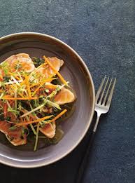 Tataki De Saumon A La Lime Et A La Clementine Ricardo Recipe Gourmet Dinner Recipes Asian Recipes Risotto Recipes