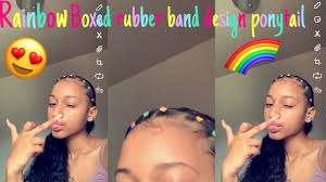 Rainbiw Rubber Band Hair Styles With Pic Legit Ng Legit Ng You Get A Very Large Bag Of Rubber Bands That Are The Right Size And Firnadict