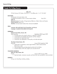 Students who are going to college must have a strong recommendation and a resume. Sample Resume For College Student With No Work Experience Templates At Allbusinesstemplates Com