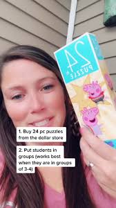 Team building puzzle! #teacherideas #teachertips #teachersoftiktok