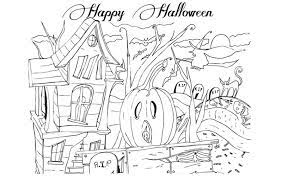 coloriage halloween trick or treat jpg dans coloriages a imprim coloring pages book happy pictures de disney que vous pouvez imprimer