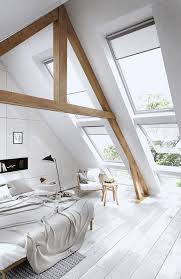 Modern and midcentury modern decor embrace natural materials particularly wood as seen in the master bedroom from capital building shown here. 25 Smart Ways To Decorate An Attic Bedroom Digsdigs