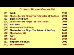The fellowship of the ring. Orlando Bloom Movies List Youtube