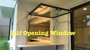 Every openup pass through window is precision cut by computer and built with passion and pride by people to the exacting standards of ed page. Self Opening Bar Pass Through Window Youtube