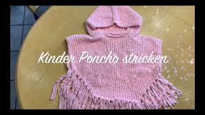 Soll ein geschenk für mei. Kinder Poncho Einfach Stricken Stricken Lernen Fur Anfanger Hakelmadel Youtube