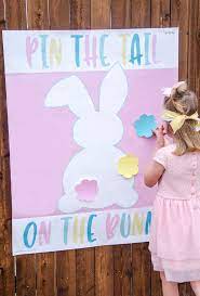 Pin The Tail On The Bunny Easter Game Easter Games For Kids Easter Party Games Easter Activities For Kids
