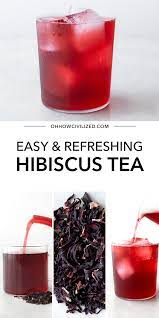 Easy Homemade Hibiscus Tea Summer Tea Recipes Hibiscus Tea Iced Tea Recipes