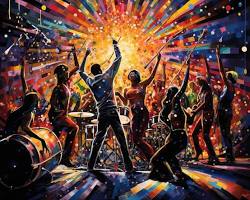 Image of vibrant, lively party