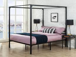This bed combines a function and rustic style design. Queen Full Twin Canopy Bed Frame 4 Poster Steel Metal Platform Bedroom Furniture Beds Bed Frames Home Garden Worldenergy Ae