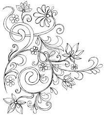 Free flowers and butterflies coloring pages are a fun way for kids of all ages to develop creativity focus motor skills and color recognition. Flowers And Vines 12 Vector Drawing Doodles Coloring Pages