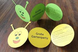 Mottogeburtstag Gartenparty Tolle Einladungskarten Basteln Einladung Kindergeburtstag Basteln Einladung Basteln Einladung Kindergeburtstag Basteln Madchen