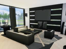 This Contemporary House Is Located In Willow Creek On A 40x30 Lot It Has An Open Plan Living Room Kitchen D Sims House Sims 4 House Design Sims House Plans