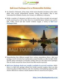 Avail Great Deals On Bali Tour Packages With Flamingo Travels Bali Tour Packages Bali Tours Tour Packages