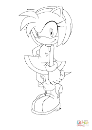 If your child loves interacting. Amy Rose Coloring Page Free Printable Coloring Pages Rose Coloring Pages Amy Rose Coloring Pages