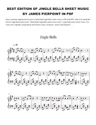 All ▾ free sheet music sheet music books digital sheet music musical equipment. Calameo Best Edition Of Jingle Bells Sheet Music By James Pierpoint In Pdf