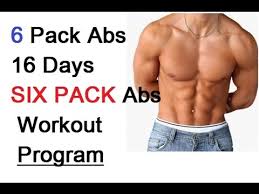 6 Pack Abs 16 Days Six Pack Abs Workout Program Diet Plan