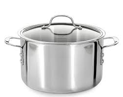 Large Pot W Lid 8 Quarts Cooking For Beginners Calphalon Cookware Set Stainless Steel
