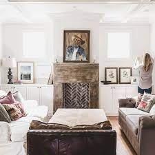 Modern Rustic Living Room In Neutral Tones Farmhouse Decor Modern Farmhouse Living Room Decor Modern Farmhouse Interior Design Farmhouse Decor Living Room