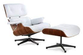 Classic Lounge Chair White Black Base Manhattan Home Design Ottomans can add storage and a footrest to chairs that do not recline.