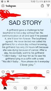 He's consumed with nostalgia, which can be sentimental but more often. Girl With Cancer Challenges Boyfriend To Not Contact Her 24 Hours Girl Dies And Is In A Coffin Within Same Time Unbeknownst To The Boyfriend Thathappened