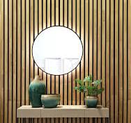 Painel Ripado Madeira - Acoustic Wood Wall Panel - Natural ...
