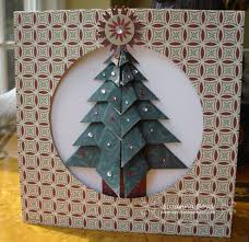 Easy to make christmas card best for christmas gift homemade home made3d christmas popup ca. Card Of The Week Com Cards Scrapbooking And Papercrafts Mothermark Origami Trees