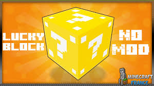 Feb 24, 2016 · so today i showed you guys how to get lucky block in minecraft without mods. No Mod Lucky Blocks 1 8 Minecraft France