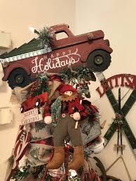 Little Red Truck Tree Topper Christmas Tree Truck Christmas Red Truck Christmas Tree Decorations