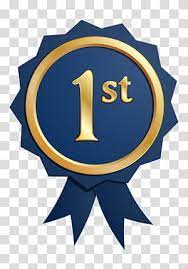 Free Badge 1st Place Round Blue And Gold 1st Ribbon Vector Art Transparent Background Png Clipart Free Badges Clip Art Ribbon Art