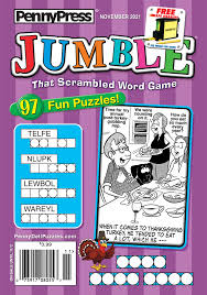 Enjoy cryptograms, a free puzzle game from razzle puzzles where the goal is to decode famous quotes! Jumble Penny Dell Puzzles