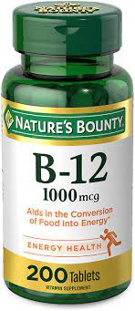 We did not find results for: Amazon Com Vitamin B12 By Nature S Bounty Vitamin Supplement Supports Energy Metabolism And Nervous System Health 1000mcg 200 Tablets Health Personal Care