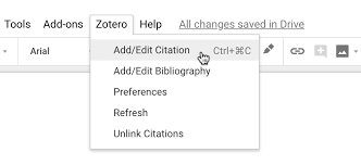 It's an amazing collaborative and drafting tool. Google Docs Zotero Documentation