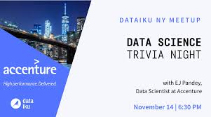Every tuesday at 7:30 & 9:30. Data Science Trivia Night W Accenture Event Houston General Assembly