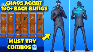 Consider hitting the join button and. New Chaos Agent Skin Showcased With 185 Back Blings Fortnite Br Best Chaos Agent Skin Combos Youtube