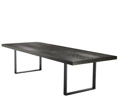 eichholtz zwarte grote tafel 300cm eiken visgraat tafelblad aparte vergadertafel zwarte tafel huis interieur tafel