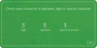 Check Input Character Is Alphabet, Digit Or Special Character -  Geeksforgeeks