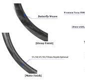 ProX Butterfly Weave Road Disc Brake 28mm Wide Carbon ...