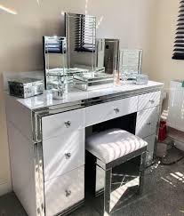 Check spelling or type a new query. Sparkly Mirrored Dresser 7 Drawers White Mirror Dressing Table With 3 Pieces Folding Wall Mirror Buy Sparkly Mirrored Dresser 7 Drawers For Bedroom White Mirror Vintage Dressing Table For Home Hotel Girls Dressing