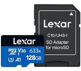 Lexar 633x 128GB 100MB/s microSDXC Class 10 Memory Card LSDMI128BBNL633A Lexar