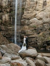 This Waterfall Wedding Overflows With Sweet Details Green Wedding Shoes Waterfall Wedding Waterfall Outdoor Elopement
