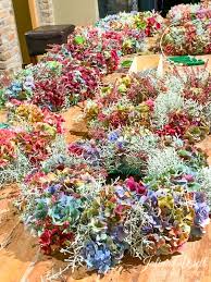 Diy Hortensien Herbst Kranz In 2020 Herbst Dekoration Hortensien Sommerkranze