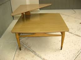 Vintage Danish Mid Century Modern Corner Coffee Table Two Tier Retro Atomic Side Nesting Coffee Tables Danish Mid Century Modern Coffee Table