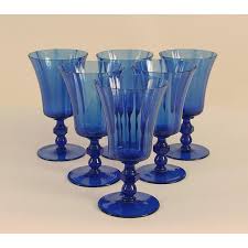 The most common cobalt blue crystal vases material is glass. 1920s Art Deco Period French Crystal Cobalt Blue Glass Wine Or Water Glasses Set Of 6 Chairish