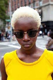The 1 Hair Trend Taking Over Pinterest Blonde Afro Blonde Hair Black Girls Afro Hairstyles