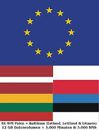 Eu is located near the coast in the eastern part. Eu Sim Polen Baltikum Estland Lettland Litauen Mit 12 Gb Und Telefonie Tr Ebay