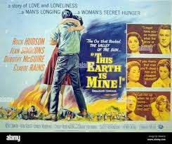 This Earth Is Mine Poster For 1959 Universal International Film With Jean Simmons And Rock Hudson Stock Photo Alamy