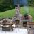 Outdoor Fireplace With Pizza Oven Above