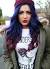 Natural Red Hair With Blue Tips