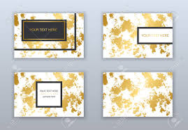 This was literally the easiest template i have ever used! Set Of White Black And Gold Business Cards Templates Modern Royalty Free Cliparts Vectors And Stock Illustration Image 96201463
